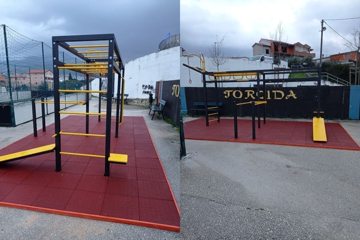 NOVI DETALJ NA DRAČEVCU Postavljene workout sprave