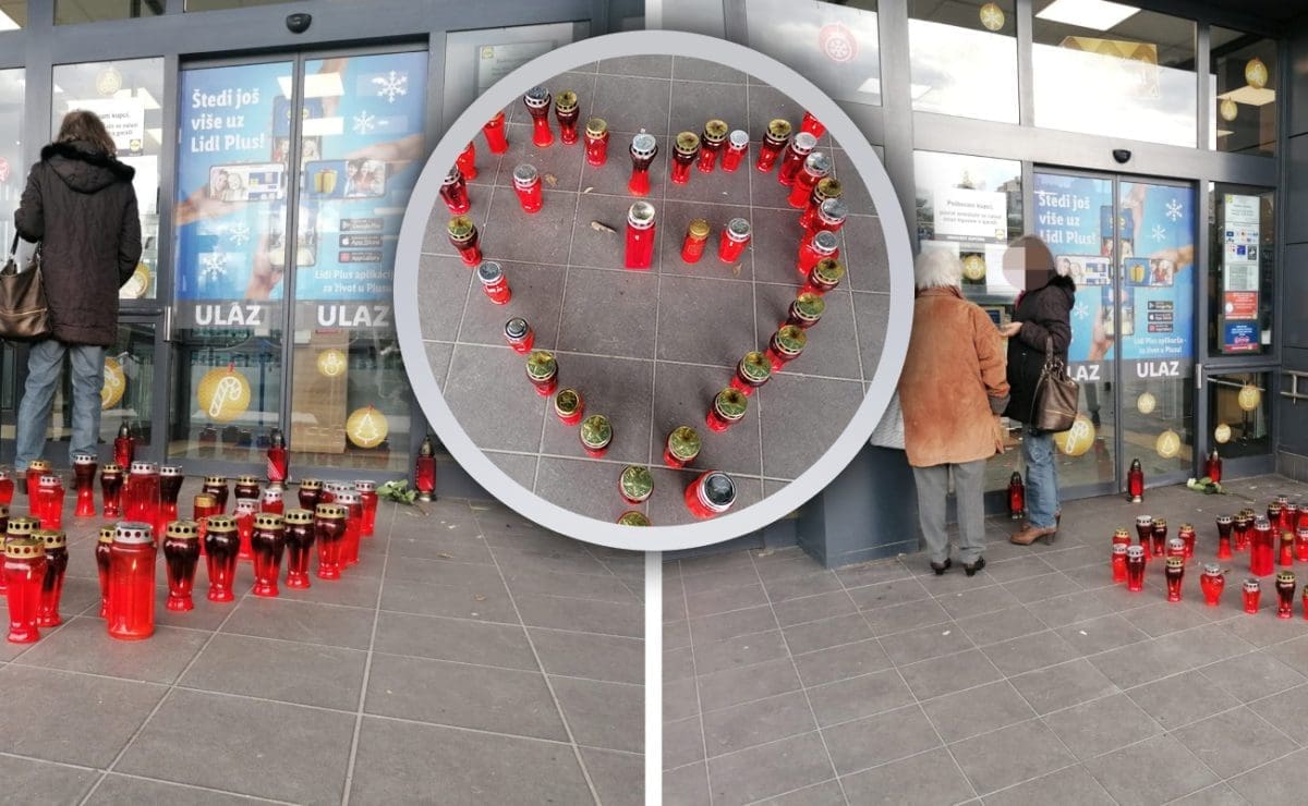 LIDL ĆE BITI ZATVOREN DO SUBOTE Dan nakon strašne tragedije: Građani pale svijeće pred vratima trgovine