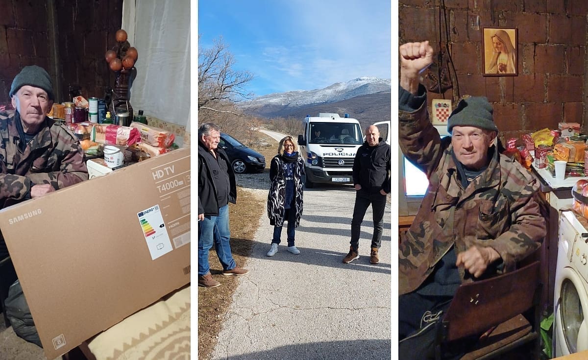 TKO KAŽE DA NEMA DOBRIH LJUDI? Drago Galiot iz Uništa je presretan. Dobio novu televiziju, štednjak, krevet i ničega mu ne nedostaje. "Akcija je gotova, ne donosite hranu!"