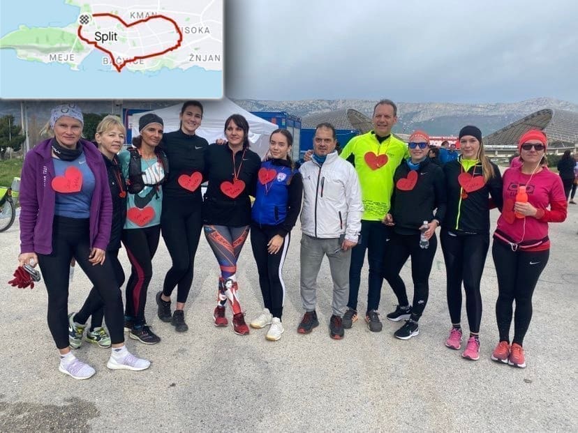 VELIKO SRCE SPLIĆANA Istrčana jedinstvena humanitarna utrka od Poljuda do Poljuda. Ruta je imala oblik srca