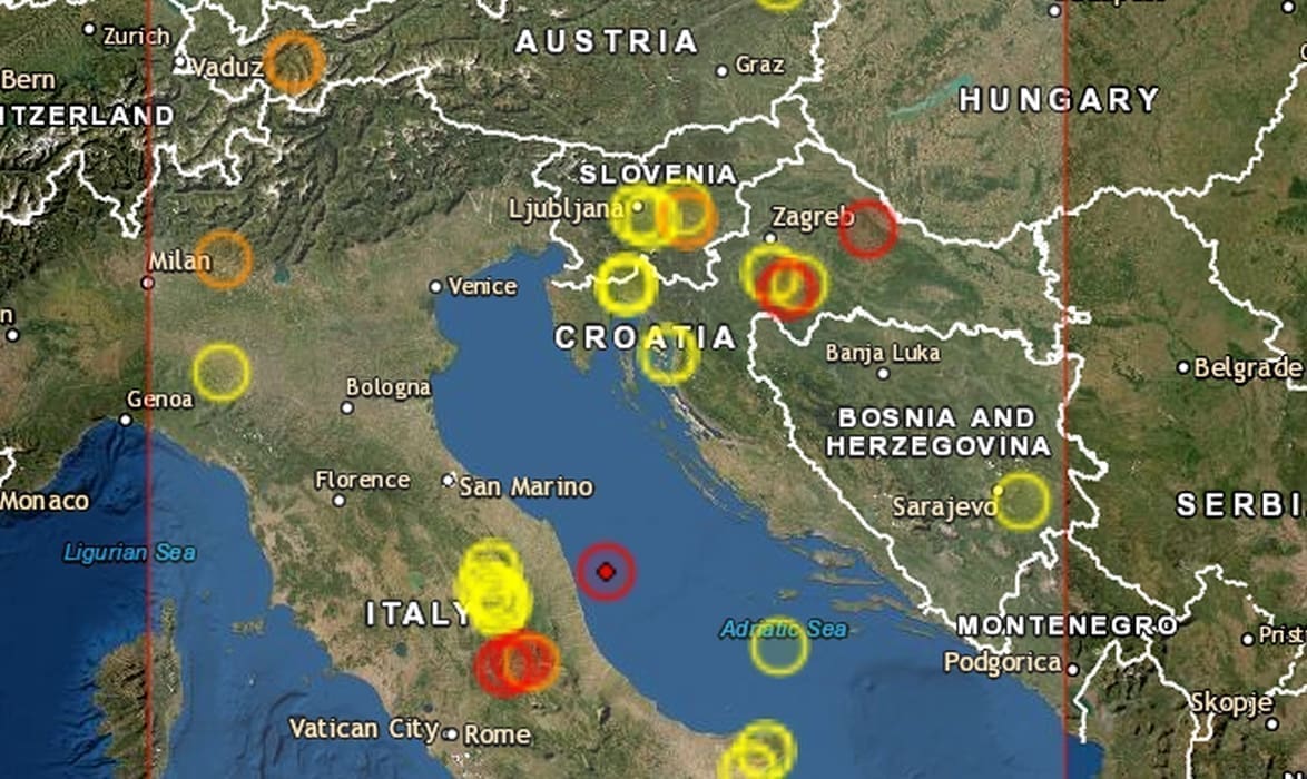 Još jedan potres u srednjem Jadranu, bio je umjeren