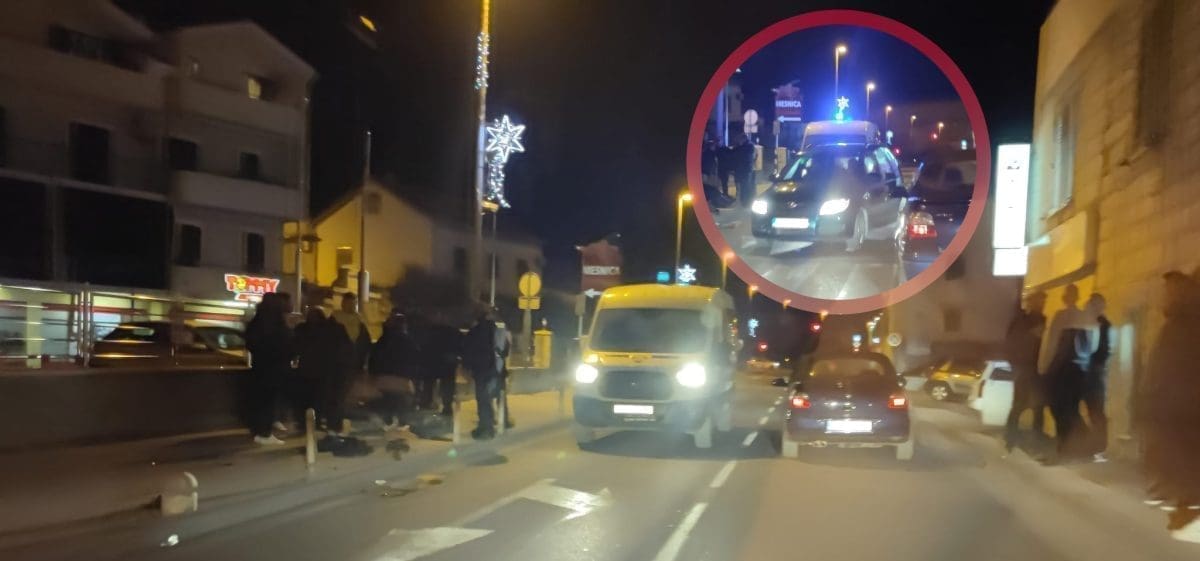 NESREĆA U KAŠTELIMA Sudjelovali auto i motor, jedna osoba prevezena u KBC Split. Promet se odvija otežano