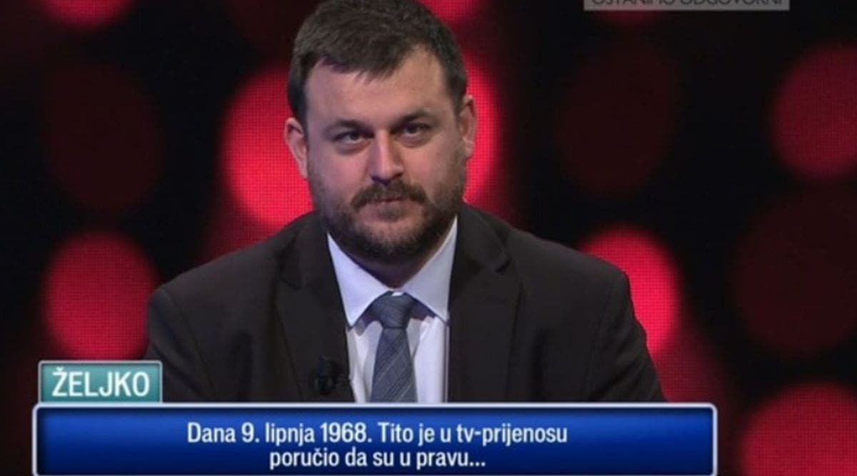 Kotiga u Potjeri nije znao odgovor na pitanje o Titu: "Mislio sam da je preočito..."