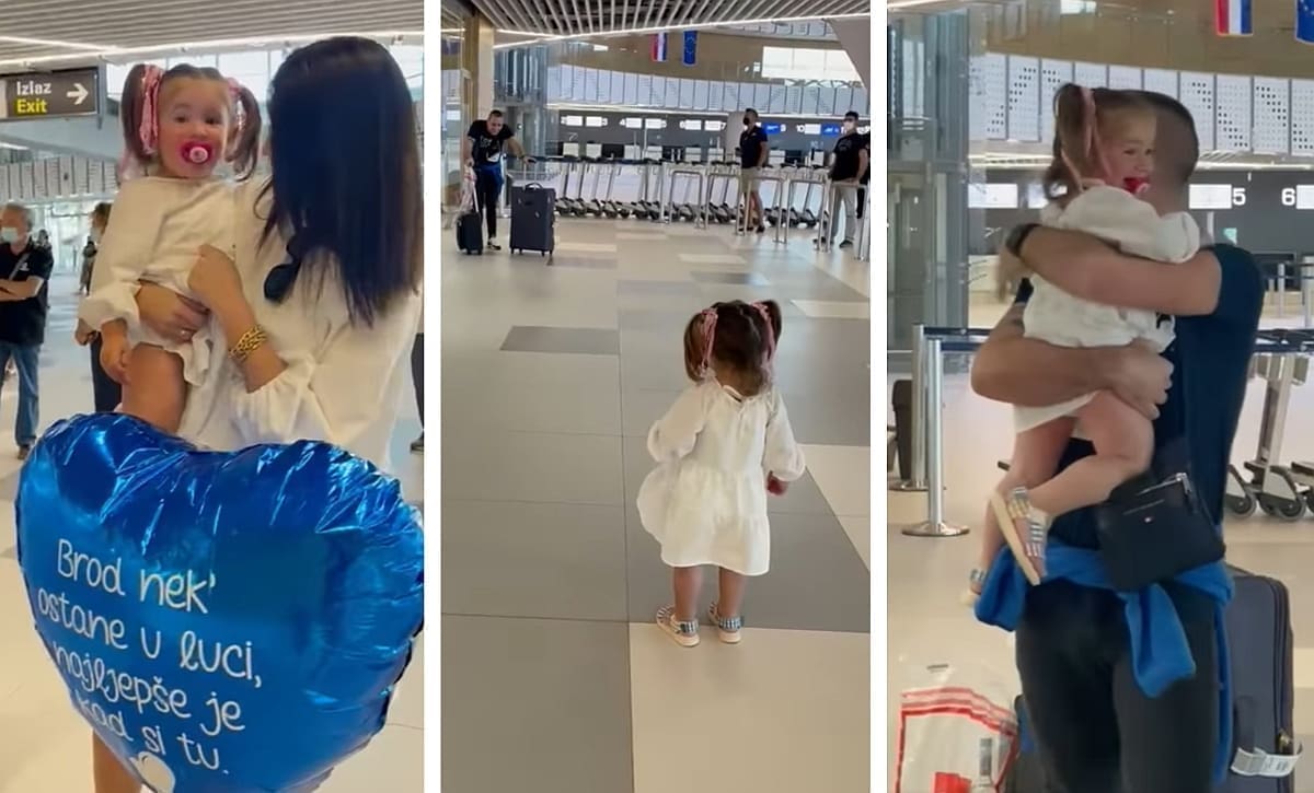 VIDEO KOJI ĆE VAM RASTOPITI SRCE Pomorac iz Dalmacije zagrlio kćerkicu nakon što se mjesecima nisu vidjeli