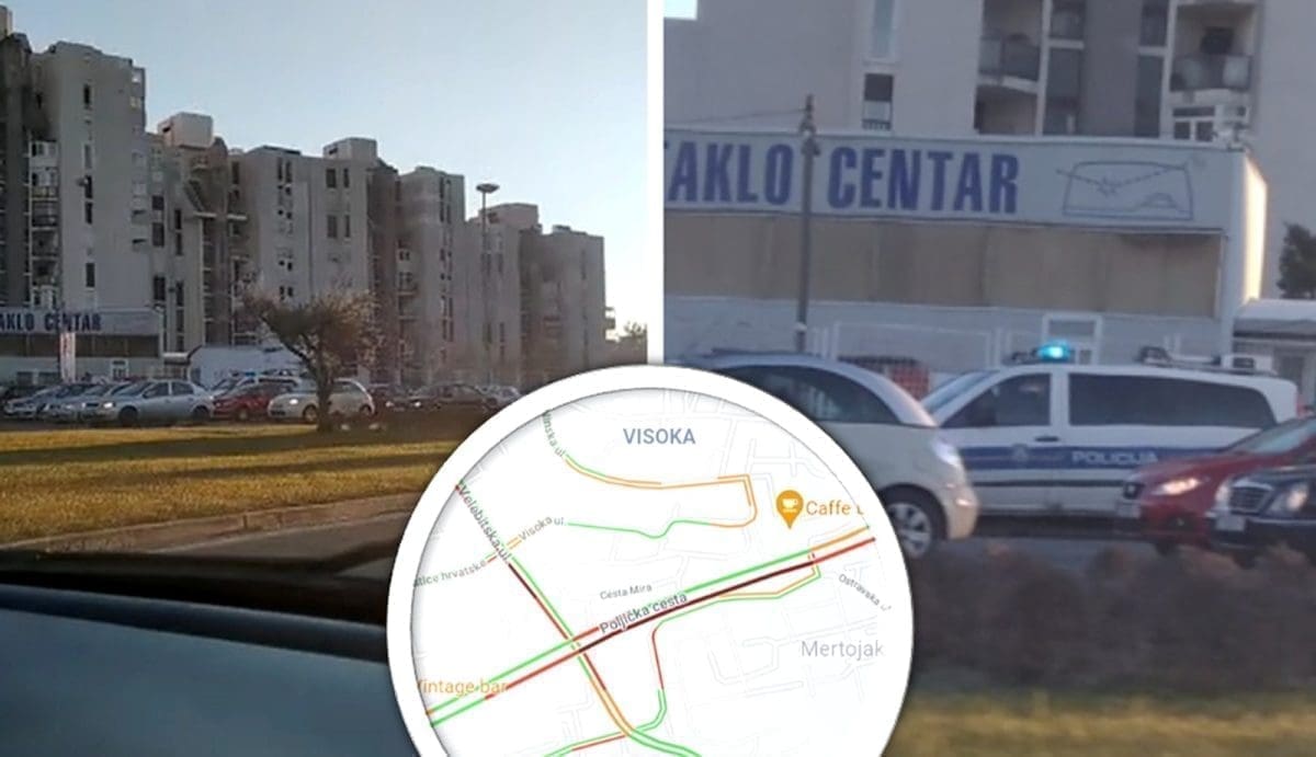 NESREĆA NA IZLAZU IZ SPLITA Sudar dvaju automobila, jedna osoba ozlijeđena. Stvaraju se gužve