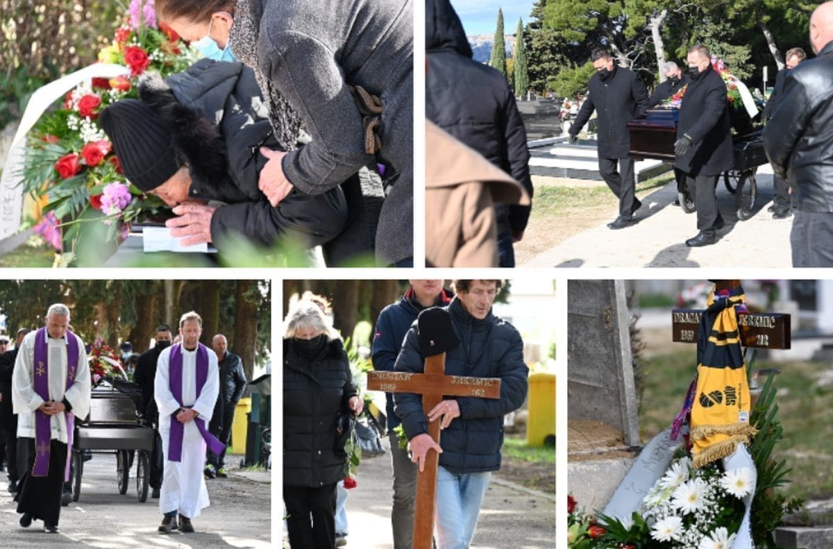 TUGA NA LOVRINCU Na posljednje počivalište ispraćen Jeremija, uplakana majka: "Neka mome sinu na grobu piše da je živio za Hajduk"