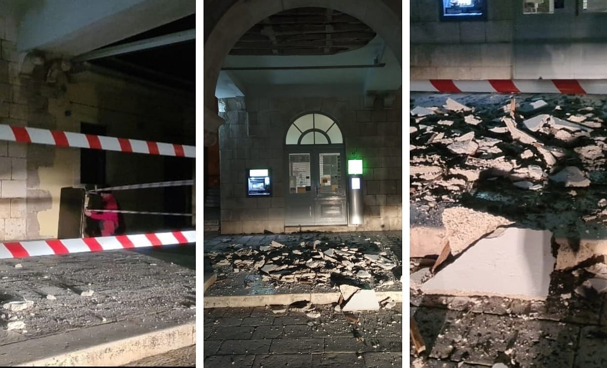 VELIKA SREĆA U NESREĆI Urušio se strop na vrlo frekventnom dijelu hvarske rive. Intervenirao HGSS, nitko nije ozlijeđen