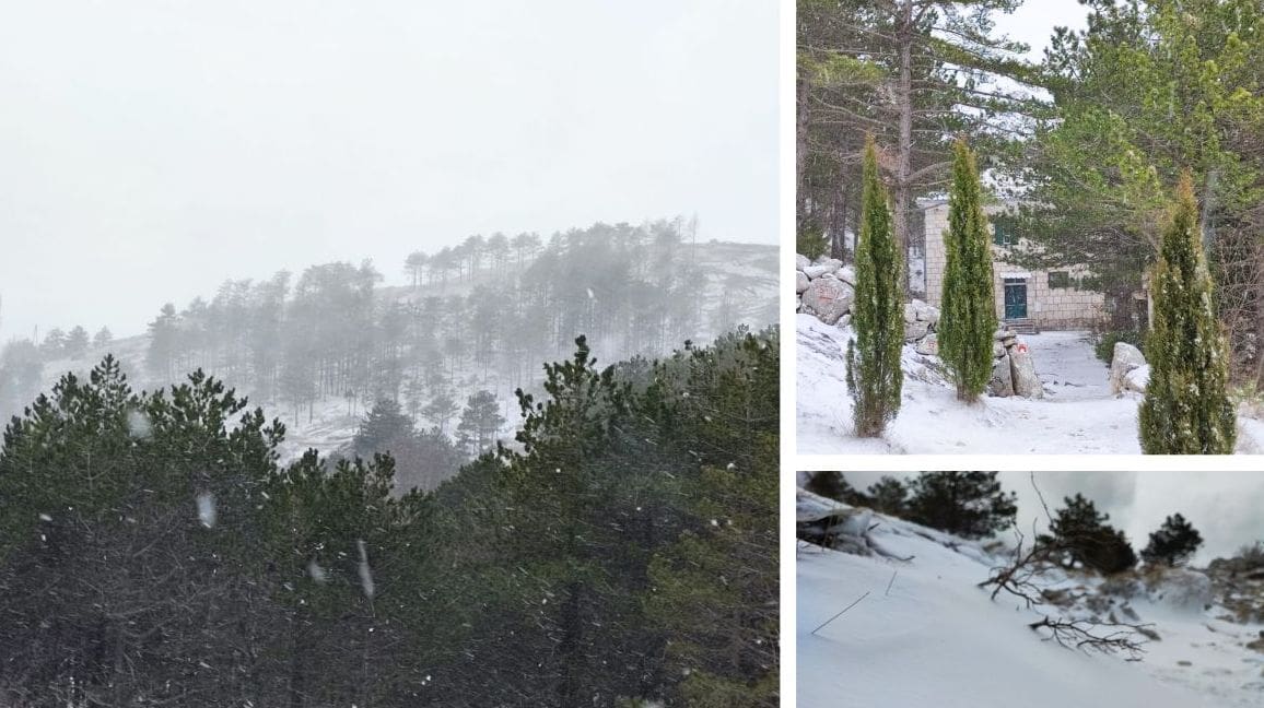 POVRATAK ZIME Snježna idila nedaleko od Splita!