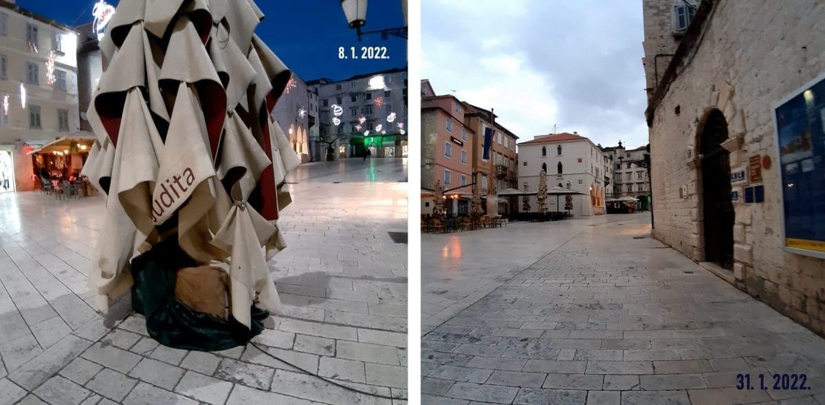 Splićanka usporedila stanje u centru grada prije mjesec dana i sada: "Ako ćemo pravo, nisu imali što ni vidit..."