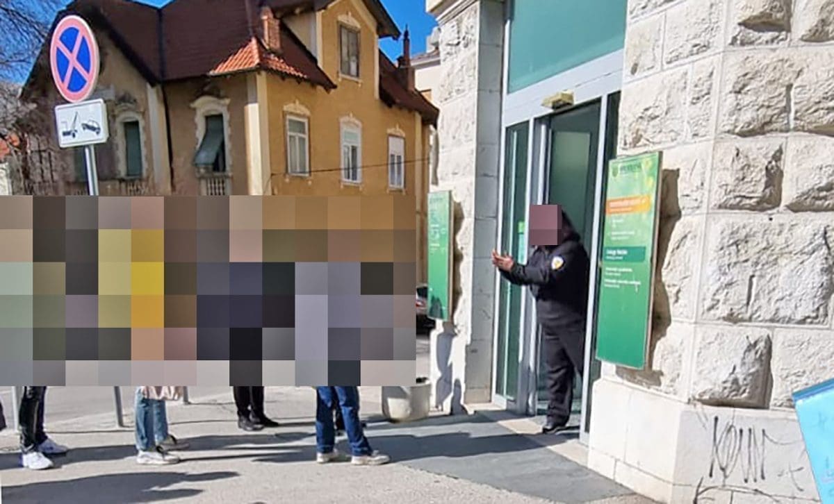 NERVOZA ISRED SBERBANKE U SPLITU Jedan muškarac izazvao bijes ljudi koji su strpljivo čekali u redu