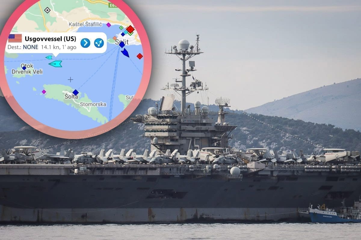 Dobili obavijest se hitno vrate na brod: Truman noćas otplovio sa splitskog područja
