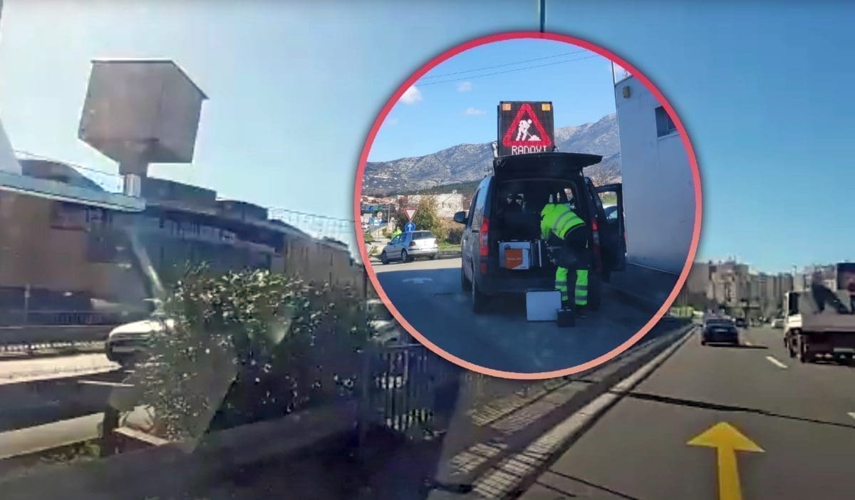 VAŽNA PROMJENA. VOZAČI, OPREZ! Promijenjen smjer snimanja kamere između Splita i Solina