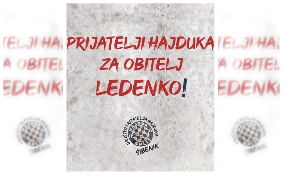 Društvo prijatelja Hajduka poziva na pomoć peteročlanoj obitelji: "Triba nam vaše Hajdučko srce, pomognimo obitelji Ledenko"