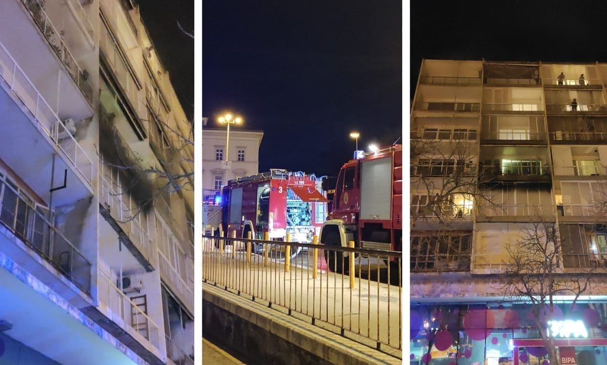 SIRENE U CENTRU SPLITA Više vatrogasaca na Pazaru, planuo je stan: "Jedna osoba završila u bolnici"