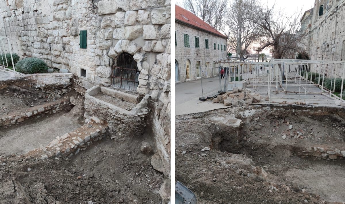 CENTAR SPLITA POTPUNO RASKOPAN Radovi su u punom jeku, započela su arheološka istraživanja. Pogledajte prizore...