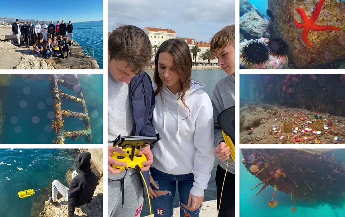 KAKO IZGLEDA PODMORJE SPLITSKE LUKE? Učenici Pomorske škole Split zaronili kamere i senzore, rezultati će biti vrlo korisni