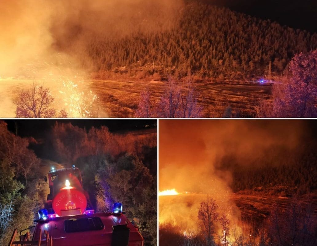 GOLEMA VATRENA BUKTINJA U DALMACIJI Planulo u blizini zaštićenog rezervata, vatrogasci su na terenu