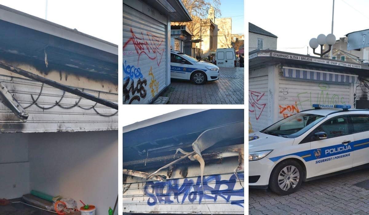 SIRENE PRESTRAŠILE GRAĐANE Buktinja u centru Splita zahvatila kioske, policija utvrđuje uzrok požara