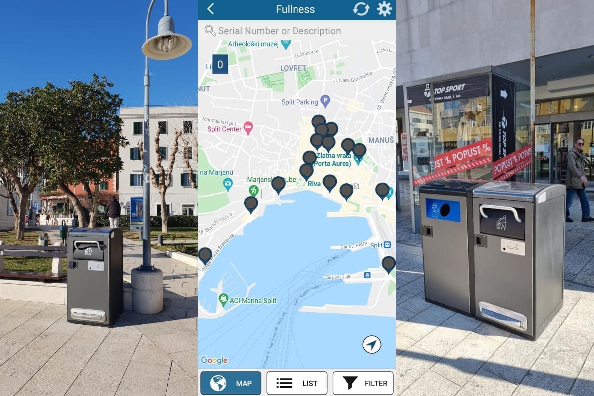 NA DESET LOKACIJA U SPLITU POSTAVLJENI PAMETNI SPREMNICI Ugrađeni su im senzori koji mjere popunjenost