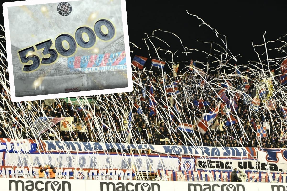 OBOREN REKORD Hajduk prešao 53 tisuće članova, više nego dosad rekordne 1985.