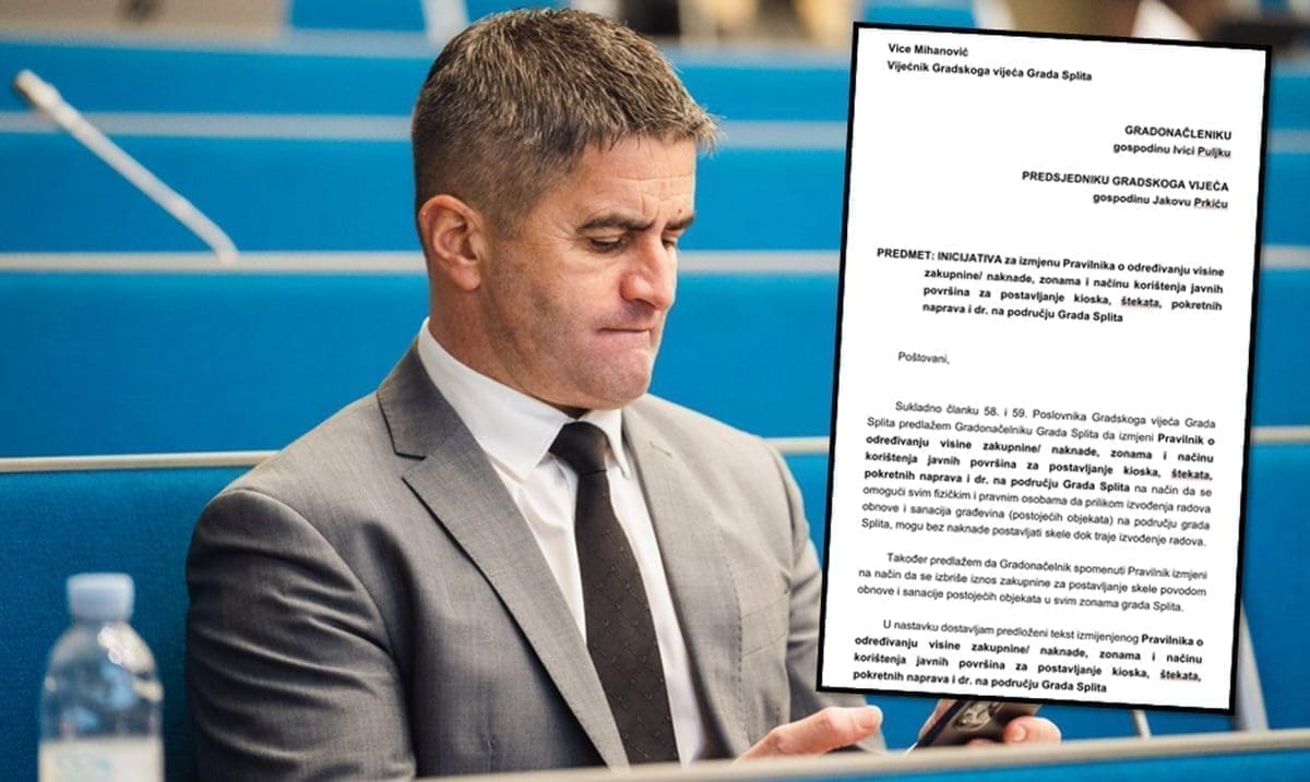 'PUKOM SREĆOM NITKO NIJE POGINUO' Prvi čovjek splitskog HDZ-a pisao Puljku i uputio u proceduru inicijativu za besplatno postavljanje skela u obnovi fasada za cijeli grad