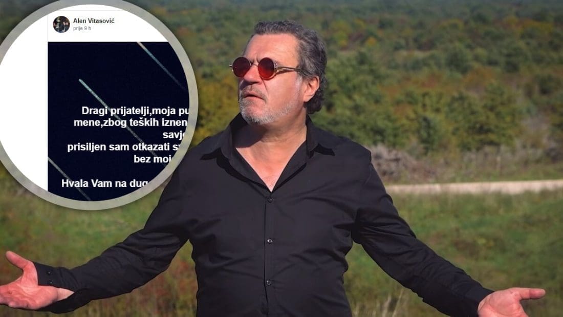 Vitasović otkazao sve nastupe, fanovi zabrinuti: "Zbog teških iznenadnih zdravstvenih problema"