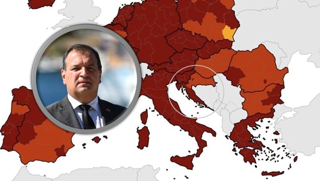 BOLJE KORONA VIJESTI Hrvatska više nije cijela u tamnocrvenom