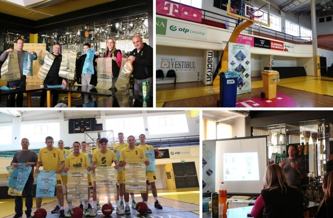 'VOLIN ČISTI SPLIT' U prostorijama i dvorani KK Split održana edukativna radionica na temu odvajanja otpada i bio otpada