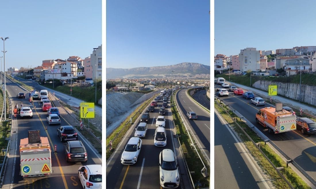 KILOMETARSKA KOLONA NA IZLAZU IZ SPLITA Dogodila se nova prometna nesreća: "Potreban je oprez, totalni je krkljanac"
