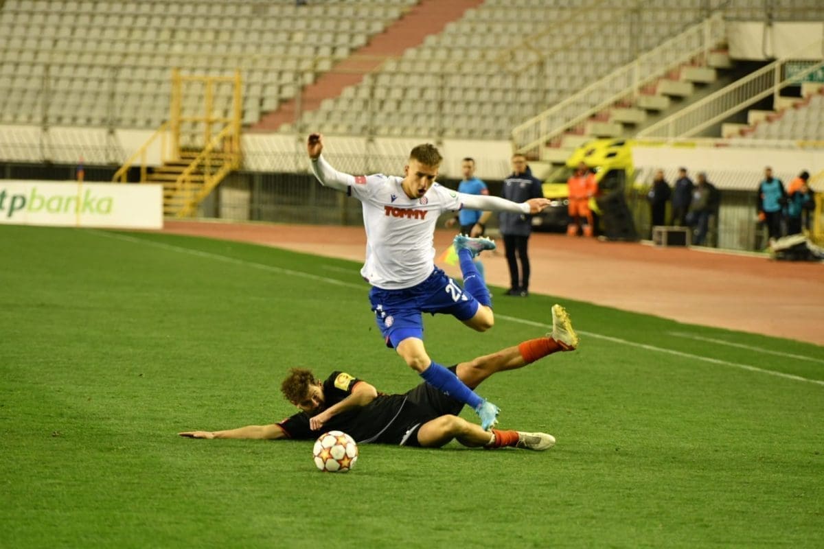 HAJDUK- GORICA Fantastični Meljnak zabio drugi gol večeras, Hajduk vodi 2:0