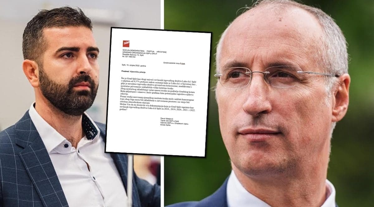 MATIJEVIĆ PITA PULJKA: "Što ste napravili po pitanju skladištenja troske u splitskoj Sjevernoj luci?"