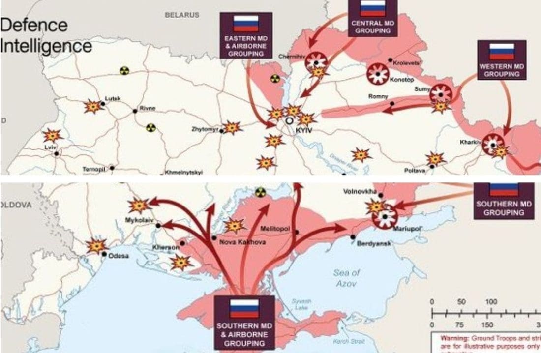 FOTO Ovo je najnovija britanska karta ruskih napada