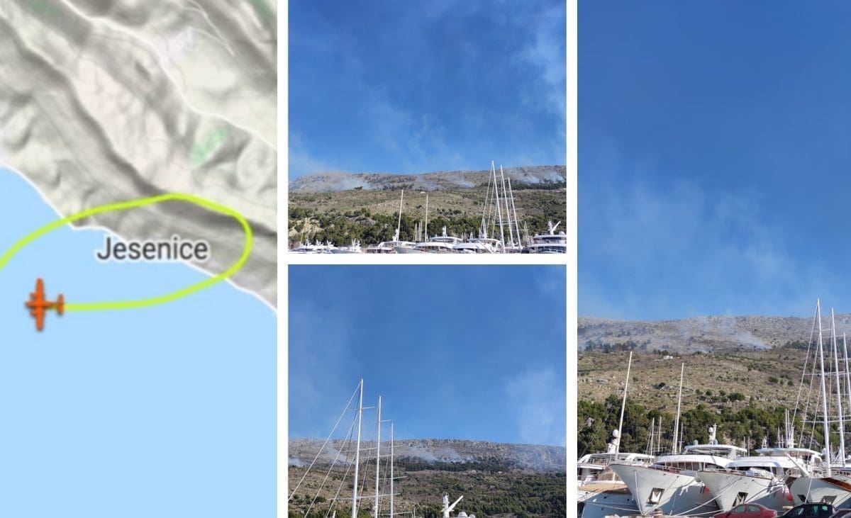 OGROMAN BROJ VATROGASACA NA TERENU I dalje gori iznad Krila Jesenice, zračne snage se povukle: "Izgleda da uvjeti nisu povoljni"