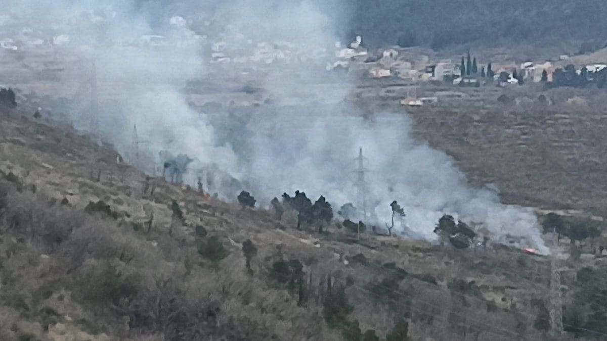 POŽAR KOD SRINJINA Vatru gase dva vatrogasna društva