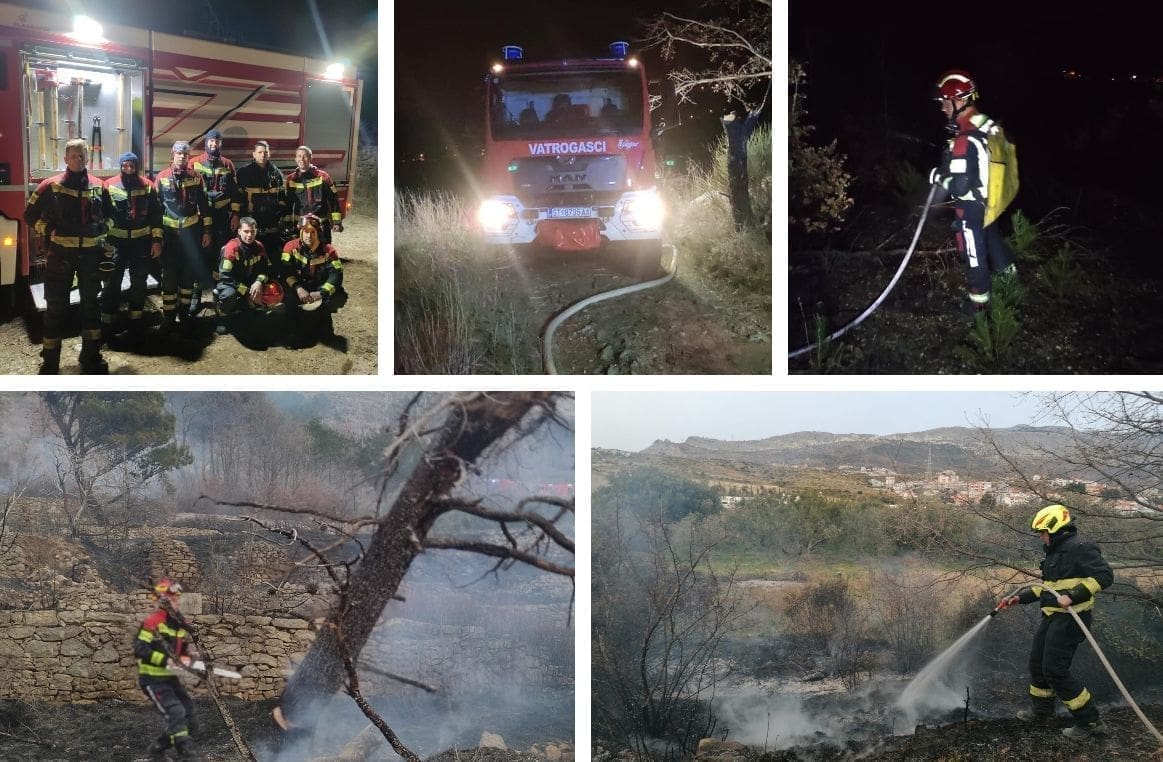 POŽARI NA TTTS-u I U SRINJINAMA Vatrogasci DVD Žrnovnica imali su pune ruke posla, dva požara u kratkom vremenskom razmaku