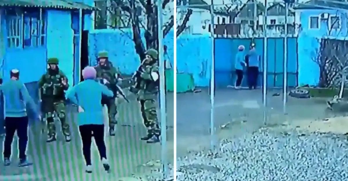 Kakva hrabrost! Baka i djed izvikali se na 3 naoružana ruska vojnika i otjerali ih