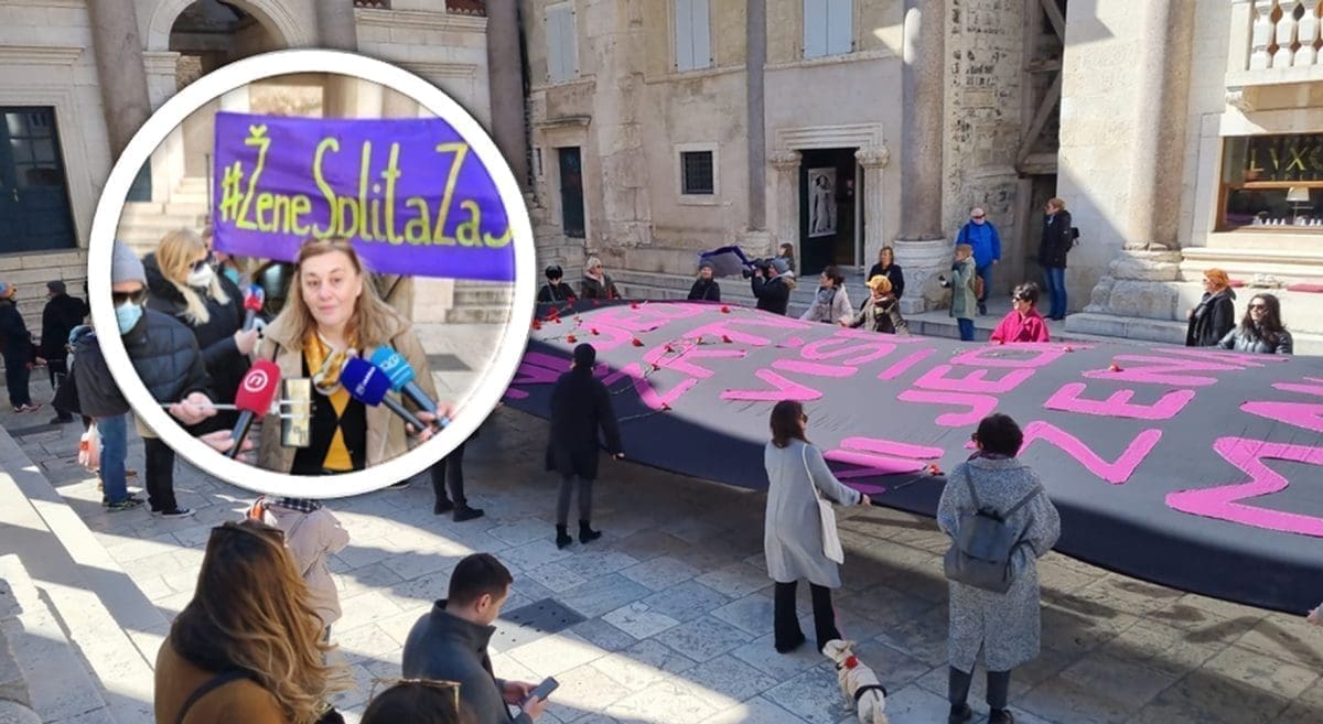 VELIKA ZASTAVA U CENTRU GRADA Kučer: "Neravnopravne smo, ekonomski i politički"