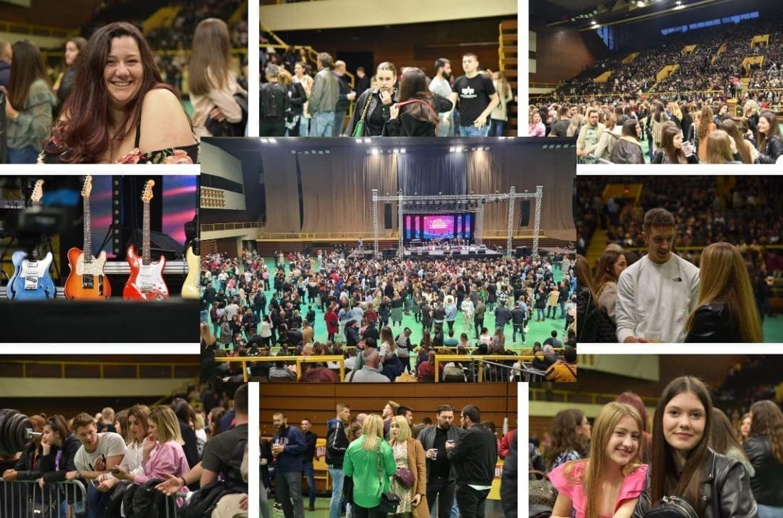 PUNI SE DVORANA Sve je spremno za koncert grupe Dalmatino