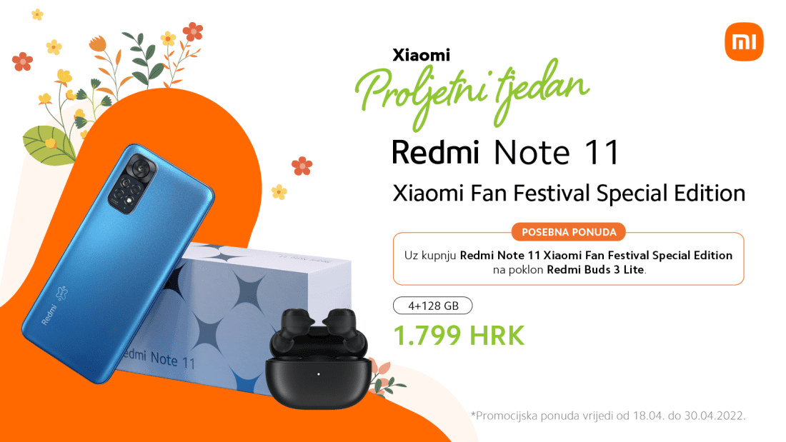 REDMI NOTE 11 FESTIVAL BUDS 3 LITE 16x9