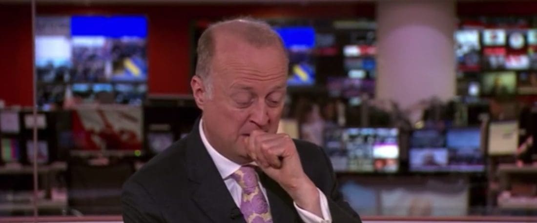 SNIMKA JE HIT Voditelj BBC-ja zadržavao kihanje u live emisiji
