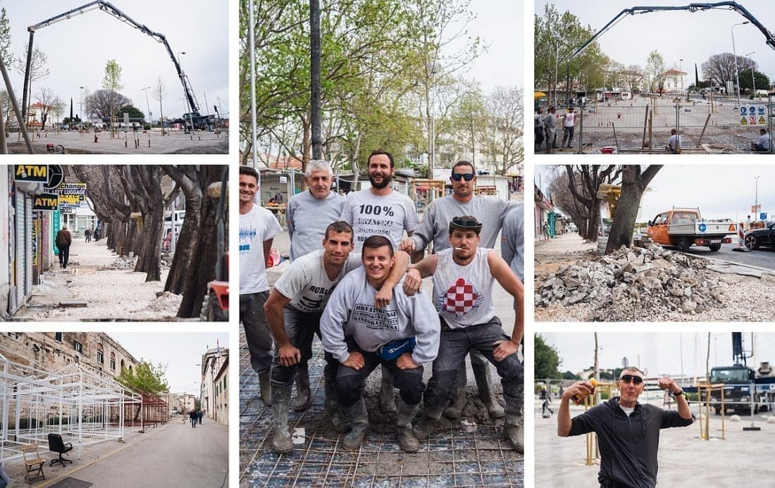 PAZAR IZGLEDA NEPREPOZNATLJIVO Nalijevaju se tone betona, a Hrvojeva i Istočna obala također se ubrzano mijenjaju
