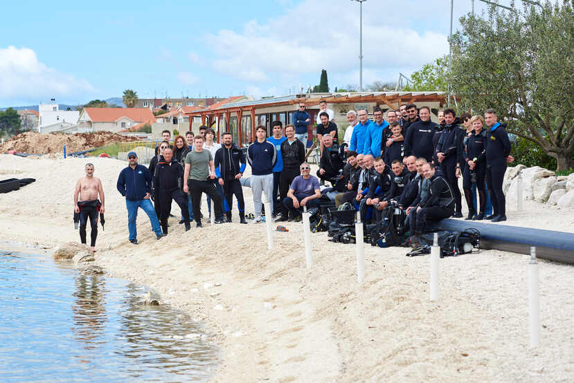 FOTOGALERIJA Održana ronilačko – ekološka akcija na plažama Brigi i Mastrinka: "More je ovdje super čisto!"
