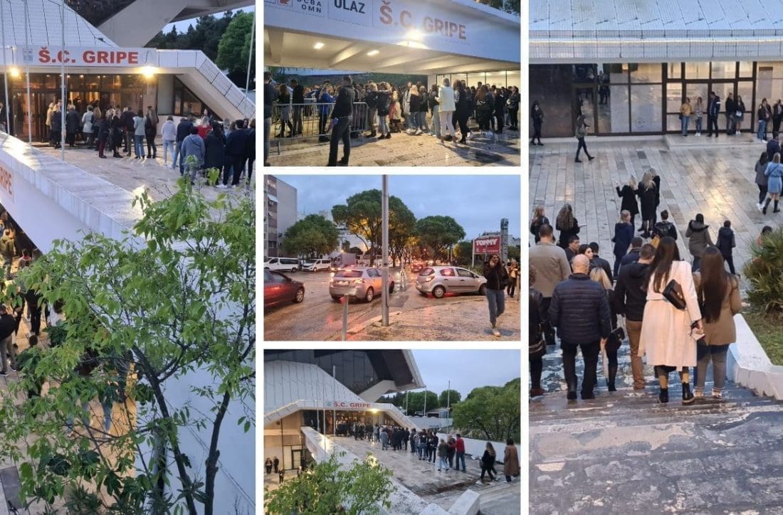OČEKUJE SE SPEKTAKL Gužve pred dvoranom Gripe, uskoro počinje koncert grupe Dalmatino