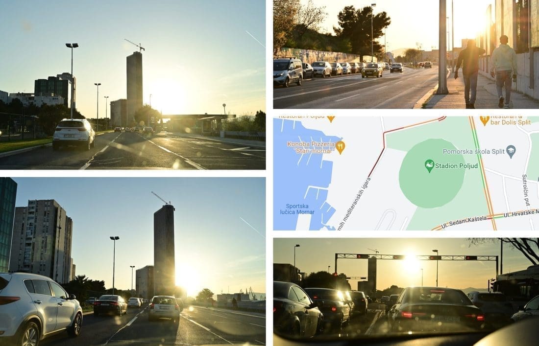 SPLIT JE U 'CRVENOM' Ogromne gužve vladaju na splitskim prometnicama, veseli navijači pune Poljud