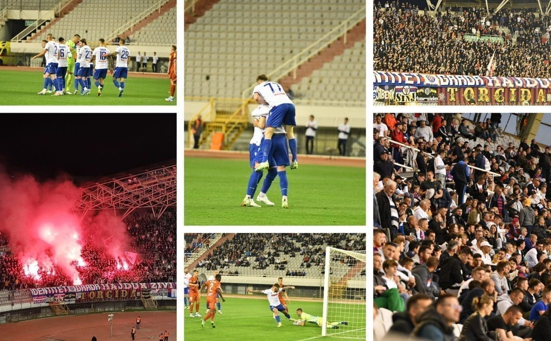 'EKSPLODIRAO' JE POLJUD Visoki pritisak urodio plodom, Hajduk vodi protiv Gorice. Evo atmosfere sa stadiona