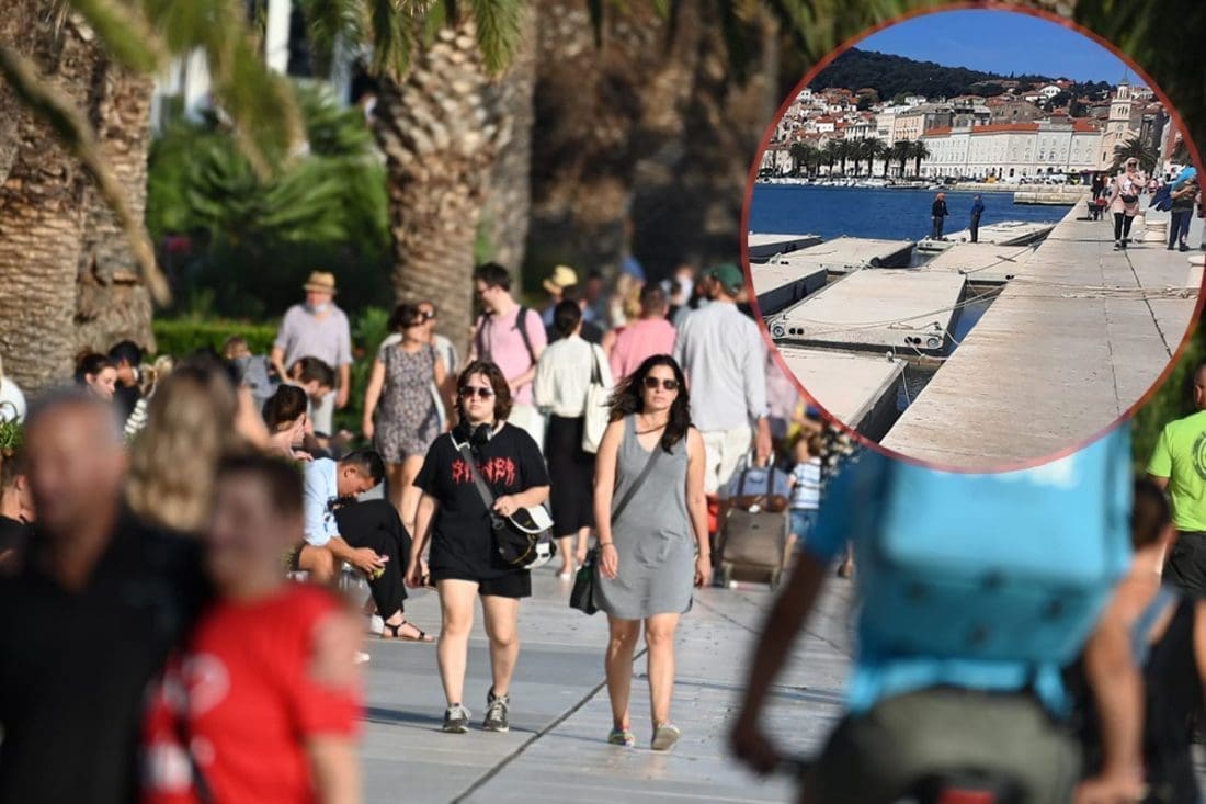 ZNATIŽELJNI TURISTI Pitaju se što se događa na Rivi, vodič im objasnio: 'Split će uskoro postati domaćin hrvatske i svjetske nautičke elite'