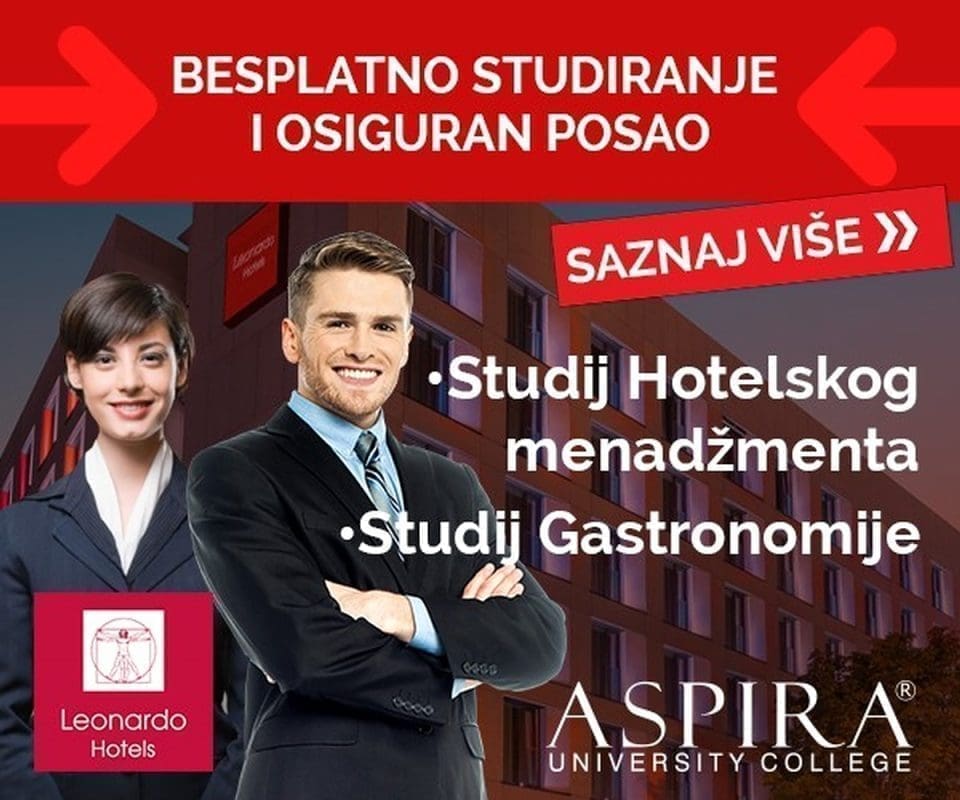 Aspira i Leonardno hoteli nude ti besplatno studiranje i osiguran posao