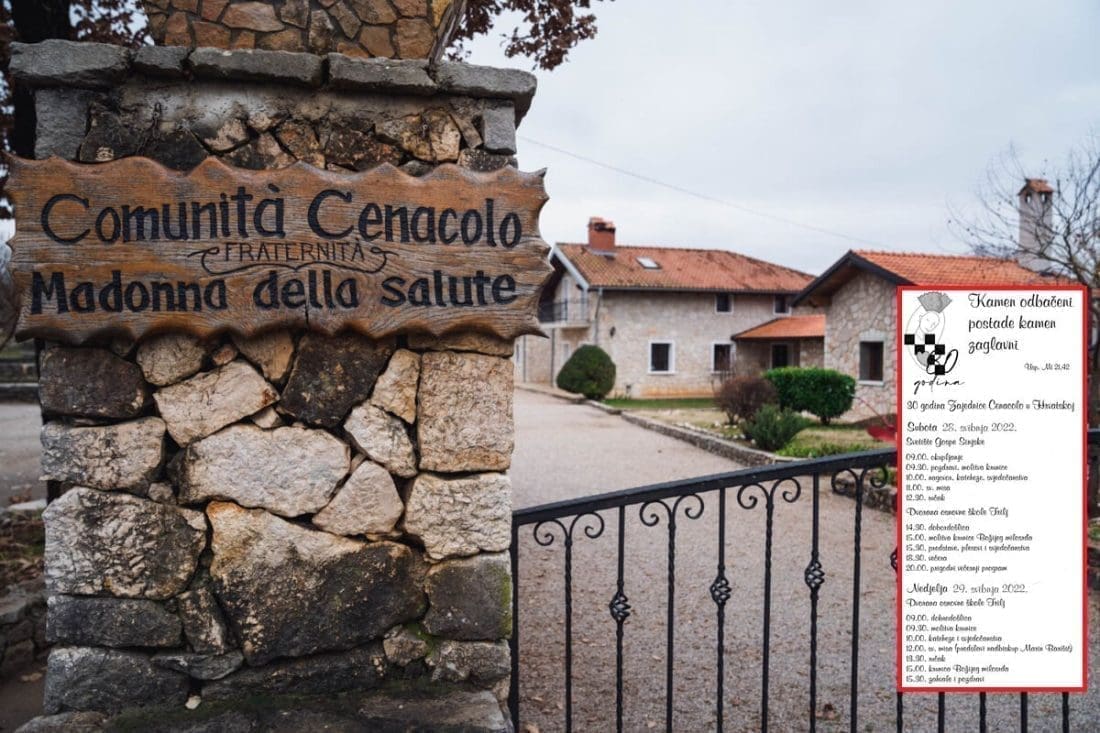 30 GODINA ZAJEDNICE CENACOLO Ovog vikenda uživajte u bogatom programu: "Sve ćemo animirati pjesmama sa zborom i gitarom, kako inače mi i radimo"