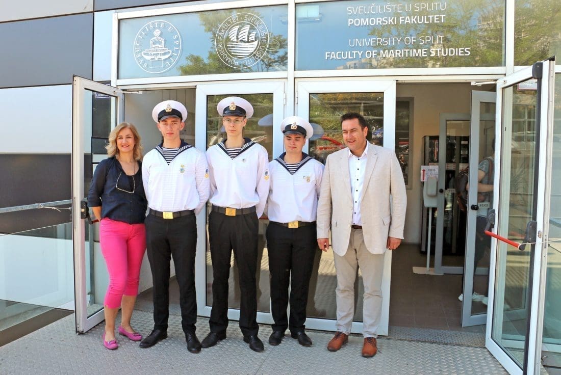 Trojica studenata iz Ukrajine svoj akademski put nastavljaju na Pomorskom fakultetu u Splitu!