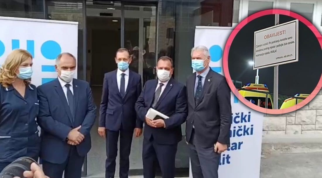 Ministar Beroš u KBC Split došao Opel Astrom iz rent-a-cara: Parkirališnih mjesta sve manje, ravnatelj Meštrović drži da bolnica mora brinuti o pacijentima, a ne parkingu